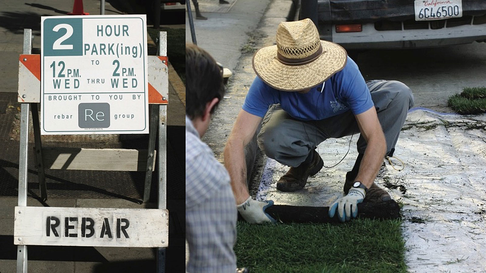 Rebar's first parklet, San Francisco 2005